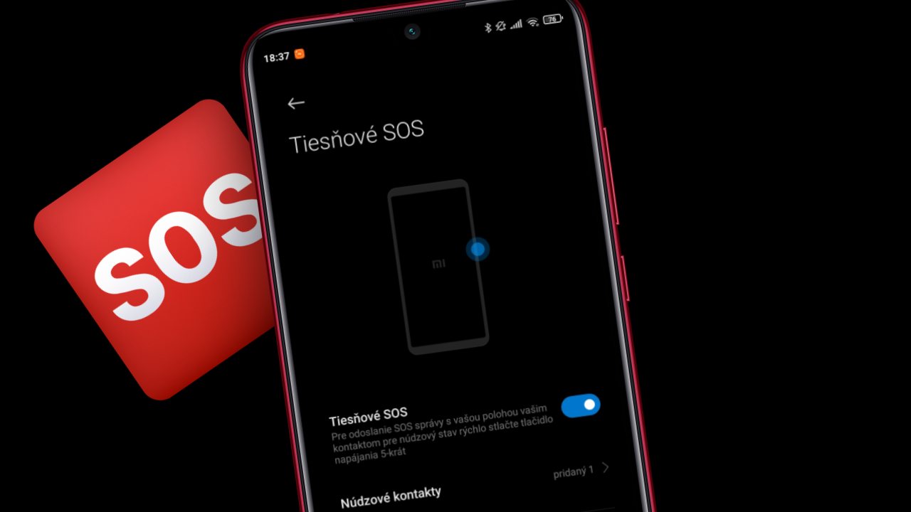 SOS funkcia Xiaomi smartfon ako zapnut