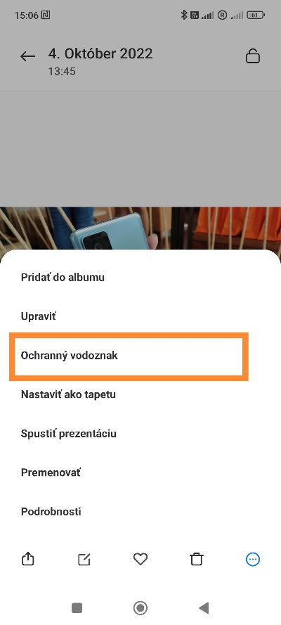 Pridanie vodoznaku Xiaomi